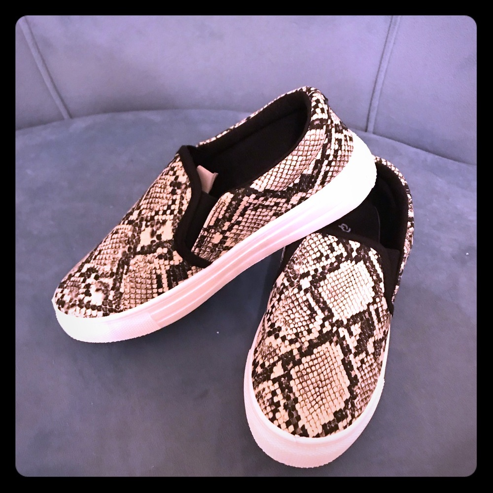 Reba snake skin slip on